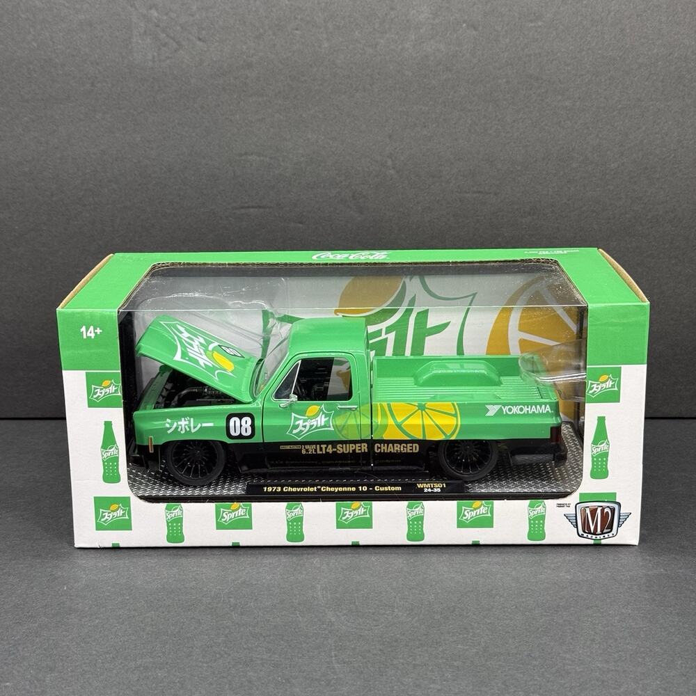 M2 1973 Chevrolet Cheyenne 10 Custom Japan Sprite Squarebody 1/24 Diecast Truck